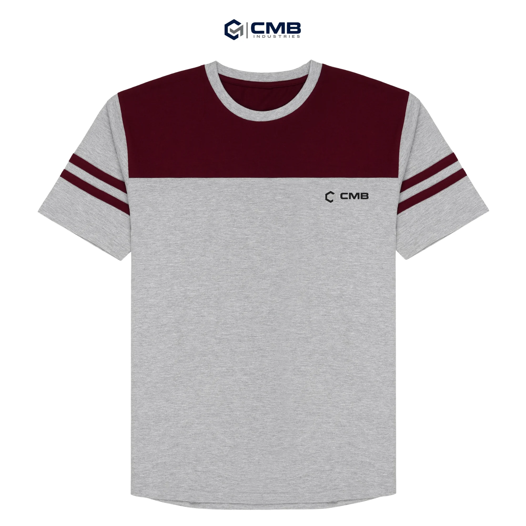 Cotton Contrast Panel T-shirts Art#4003